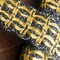 1 Yard Gunmetal & Gold Metallic Lace Gimp Trim – Pull-Through Threading Decorative Upholstery Braid